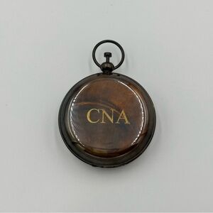 Portable Brass Compass Pocket Watch CNA Abbreviation Watch With Box